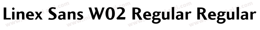 Linex Sans W02 Regular Regular字体转换